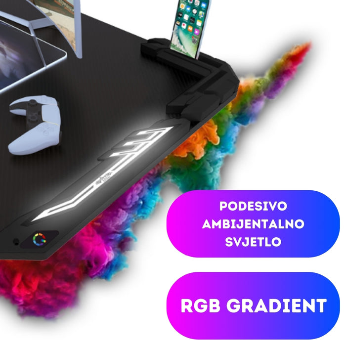 BLAZE Ugaoni RGB Gaming sto (LS-2-1400)