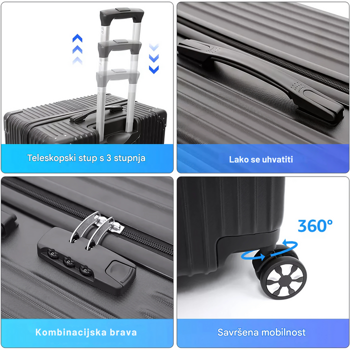 CASEON set od 4 kofera