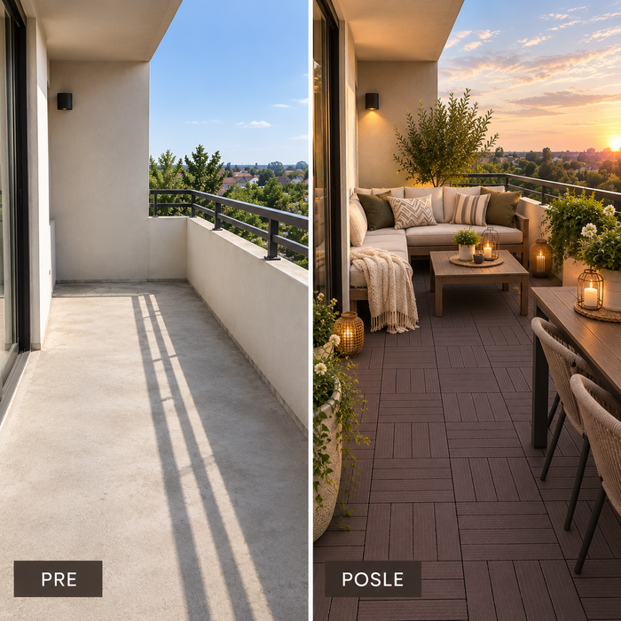 TERRON - plasticna podna obloga decking (1m²)