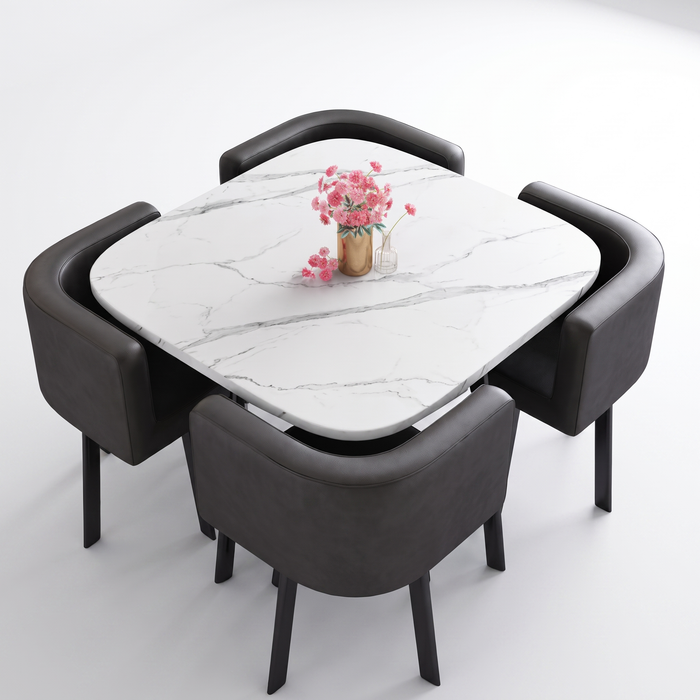 SKAYA trpezarijski set (sto + 4 stolice) 80x80cm