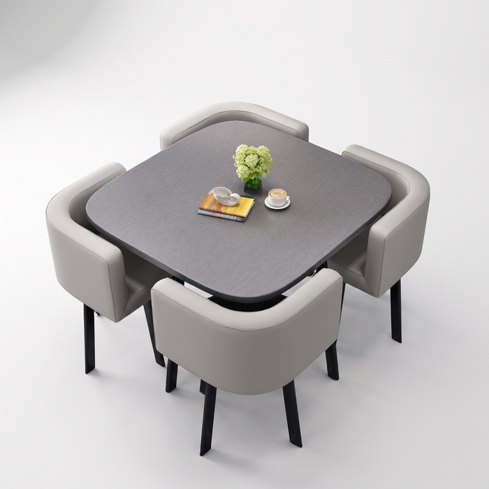 SKAYA trpezarijski set (sto + 4 stolice) 80x80cm