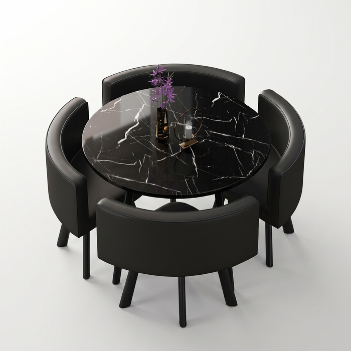 VLADI trpezarijski set (sto + 4 stolice) 70x70cm