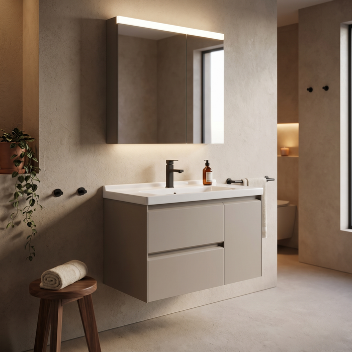 MARQUA kupatilski set (ormarić + lavabo + ogledalo)