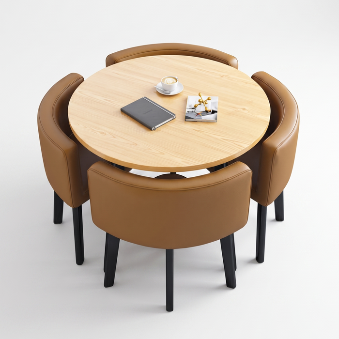 VLADI trpezarijski set (sto + 4 stolice) 70x70cm