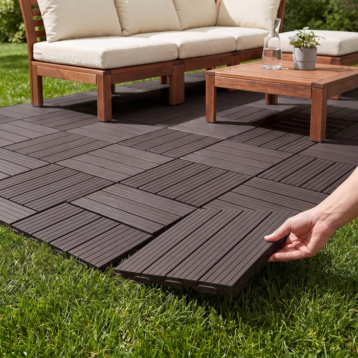 TERRON - plasticna podna obloga decking (1m²)