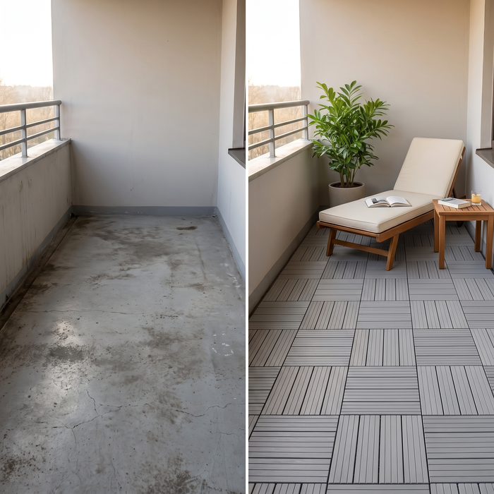 TERRON - plasticna podna obloga decking (1m²)
