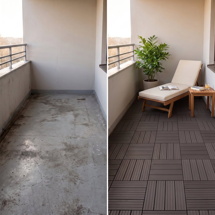 TERRON - plasticna podna obloga decking (1m²)
