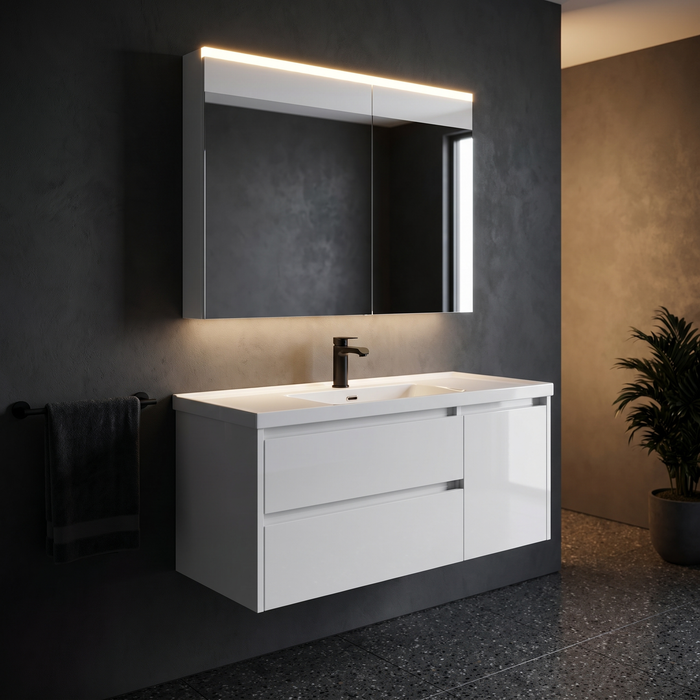 MARQUA kupatilski set (ormarić + lavabo + ogledalo)