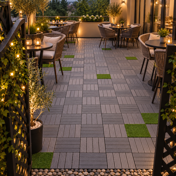 TERRON - plasticna podna obloga decking (1m²)