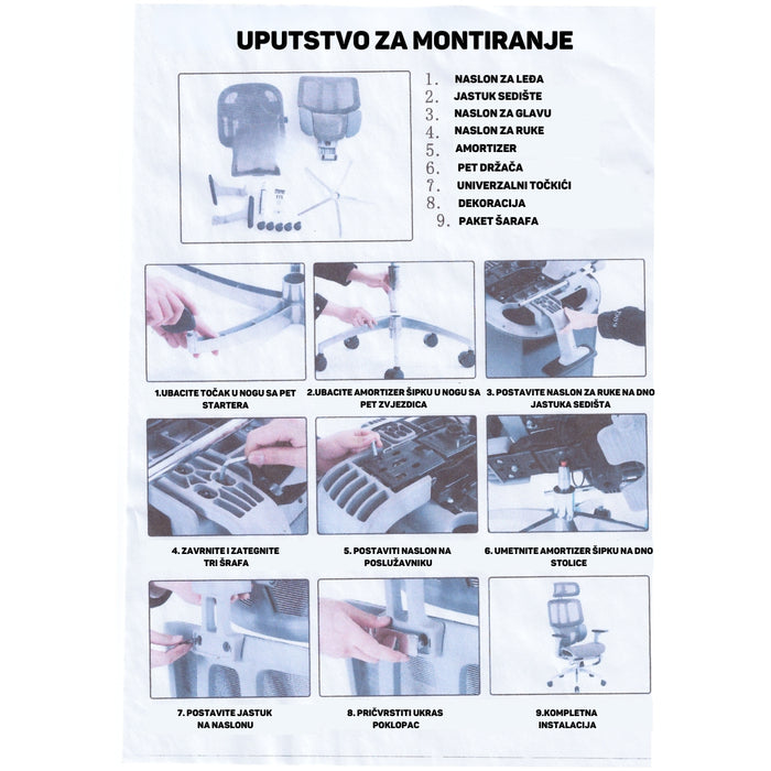 FORMULA ergonomična stolica (F001)