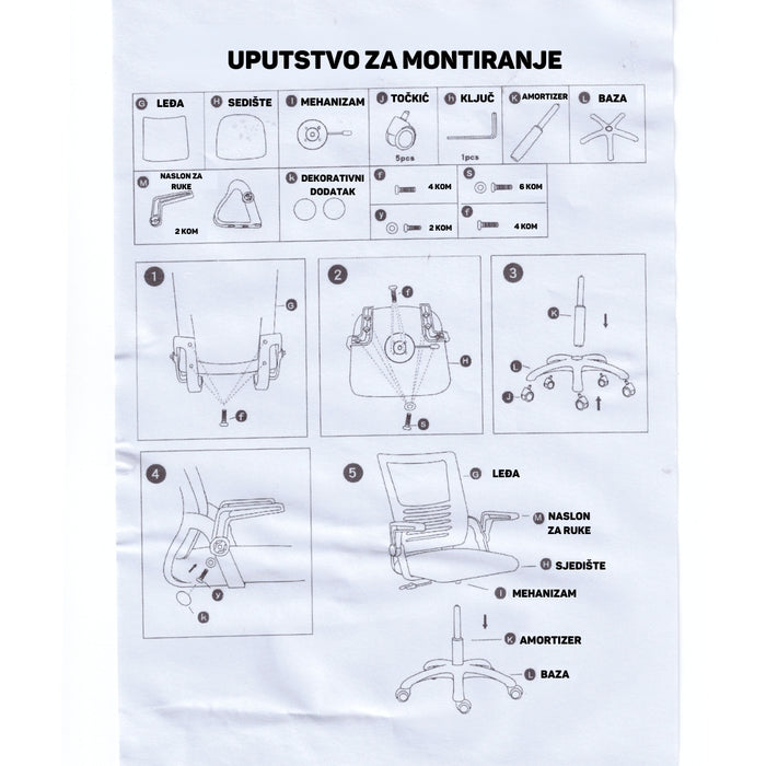 QUANTUM ergonomična kancelarijska stolica [618]