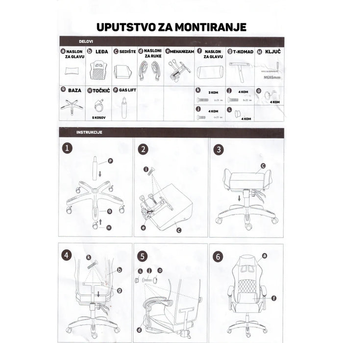Masažna CHAHO Gaming stolica [YT-055]