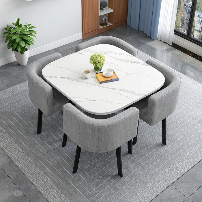 SKAYA trpezarijski set (sto + 4 stolice) 80x80cm