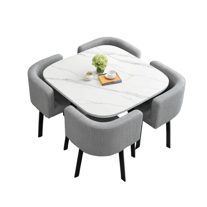 SKAYA trpezarijski set (sto + 4 stolice) 80x80cm