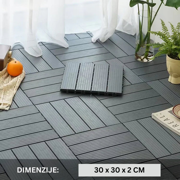 TERRON - plasticna podna obloga decking (1m²)