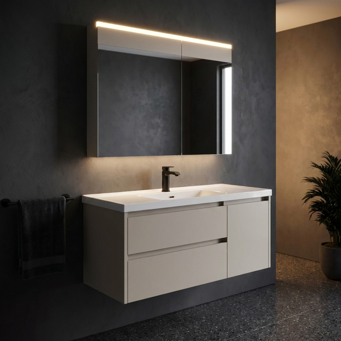 MARQUA kupatilski set (ormarić + lavabo + ogledalo)